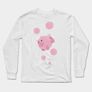 Pig Bubbles Long Sleeve T-Shirt